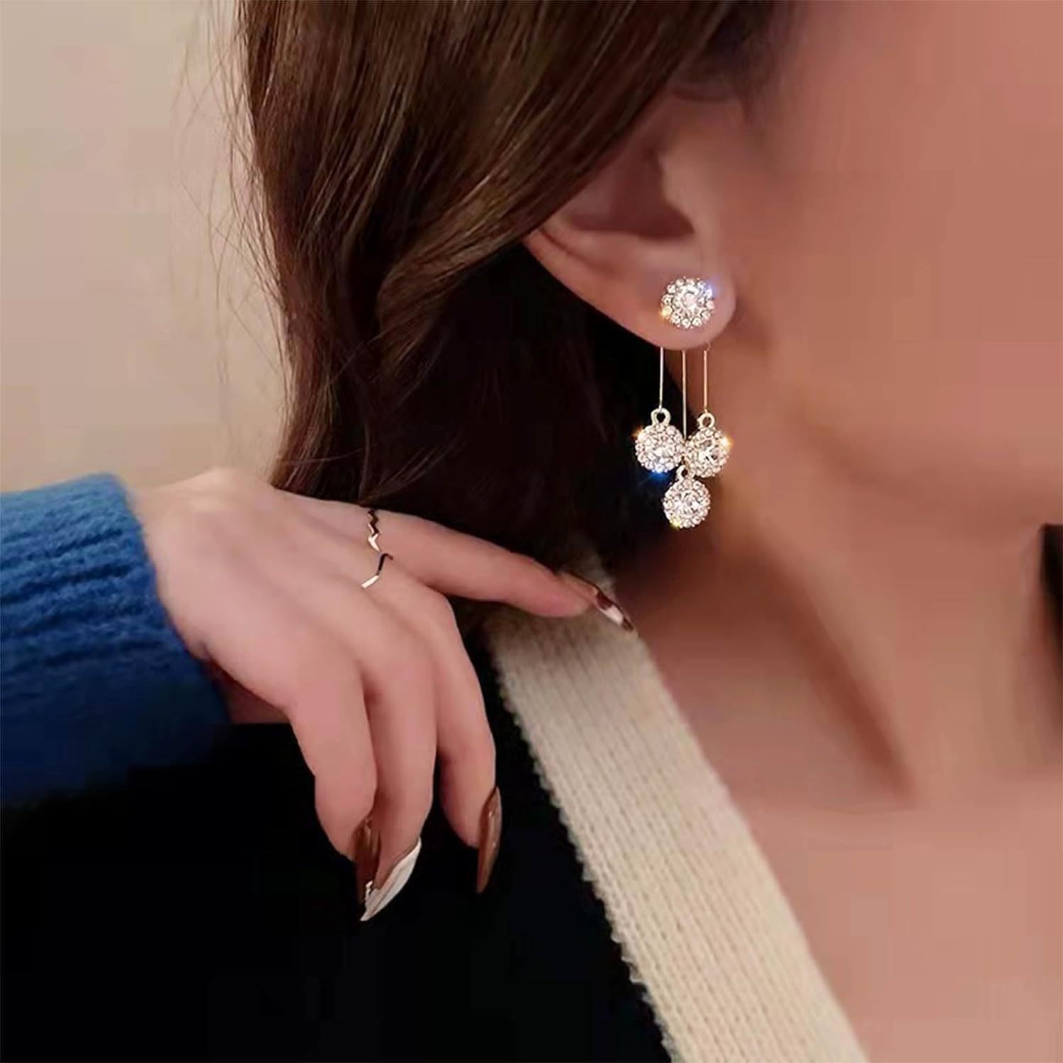 Innoven Vintage Crystal Chandelier Earrings