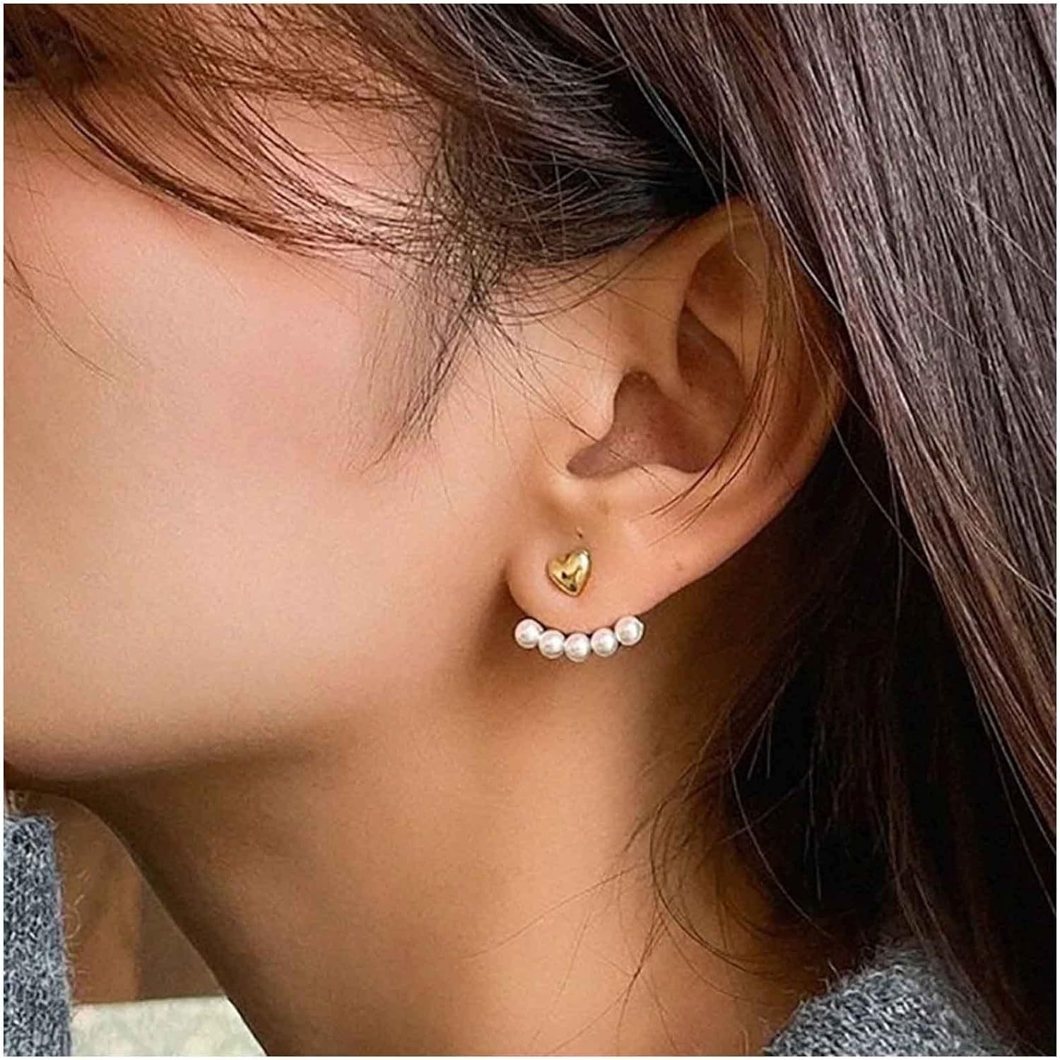 Innoven Bohemian Pearl Jacket Earrings