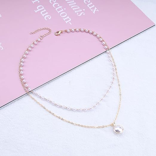  Innoven Bohemian Layered Pearl Necklace