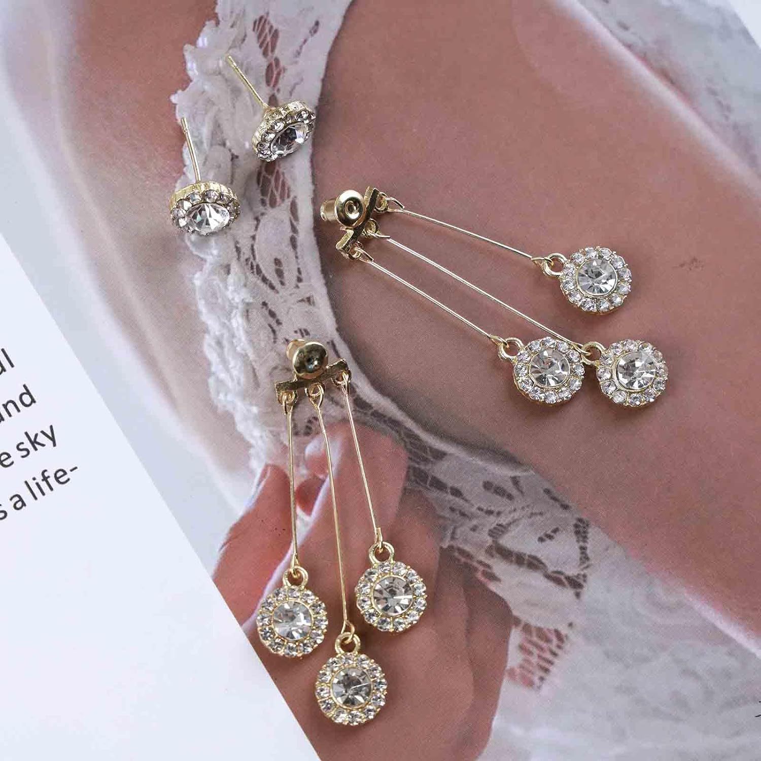 Innoven Vintage Crystal Chandelier Earrings