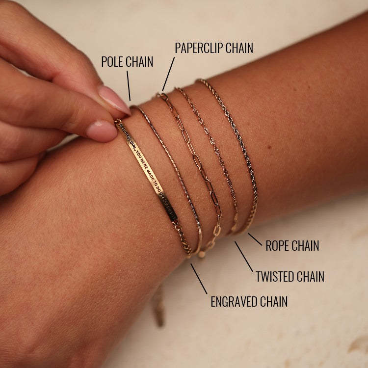 ROPE ACCENT CHAIN BRACELET