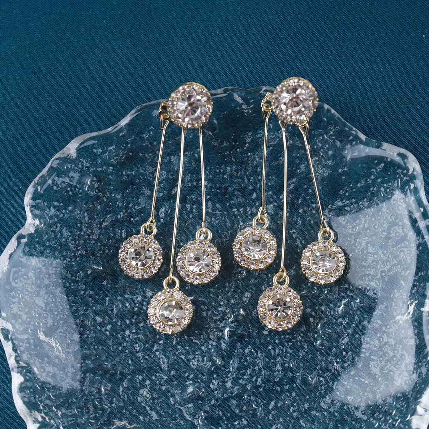 Innoven Vintage Crystal Chandelier Earrings