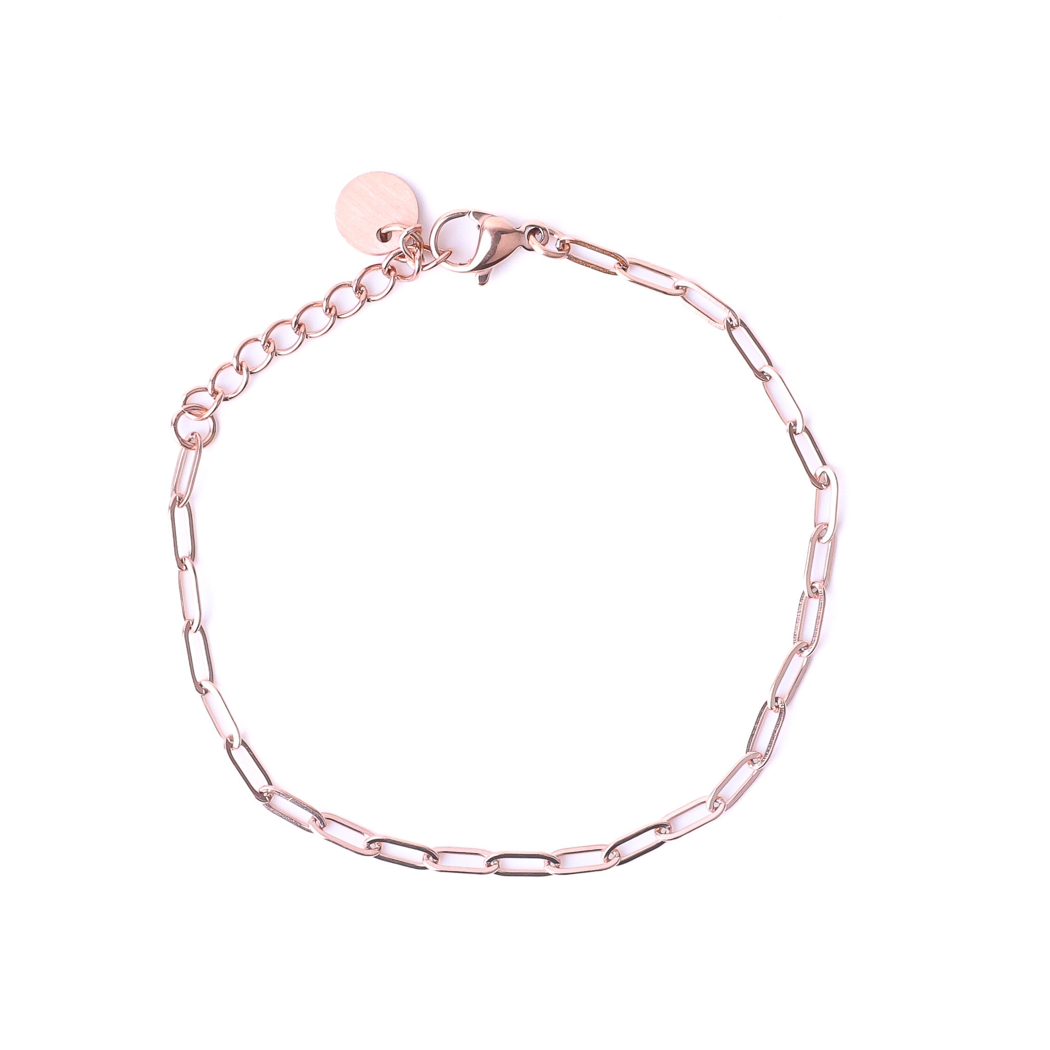 PAPERCLIP ACCENT CHAIN BRACELET