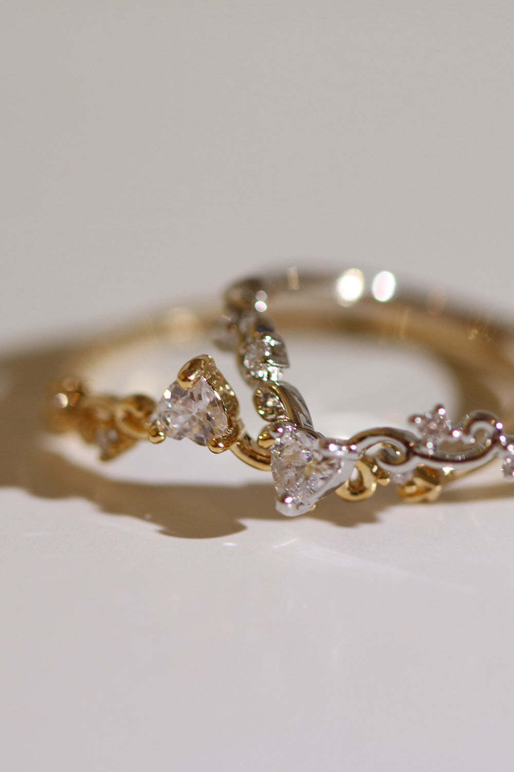 Elegant heart ring