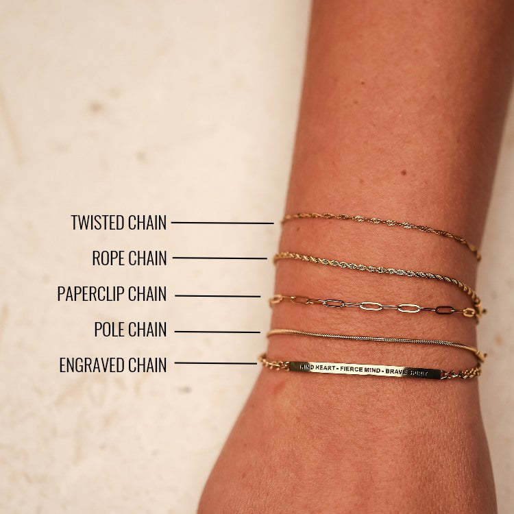 ROPE ACCENT CHAIN BRACELET