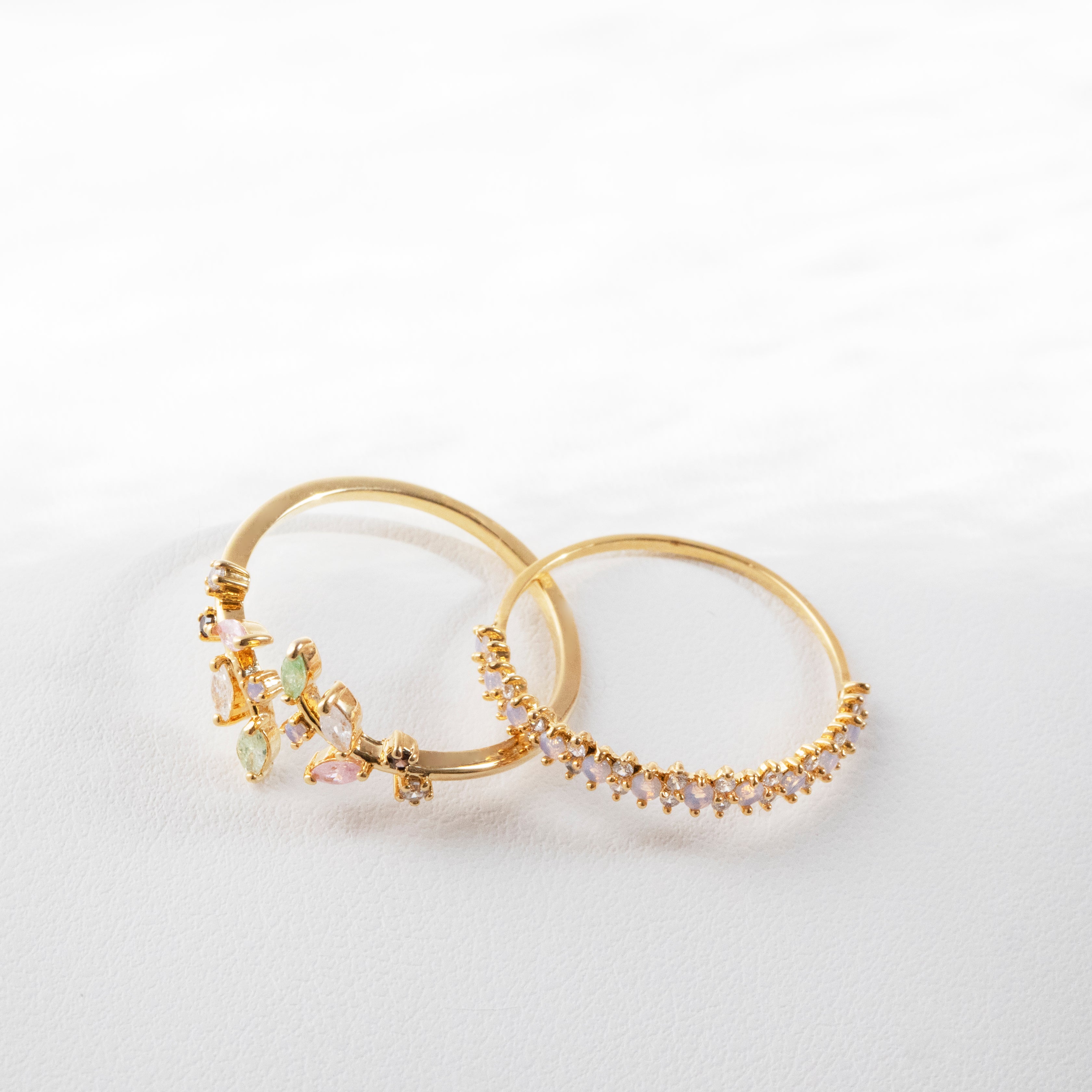 Moonstone cubic ring