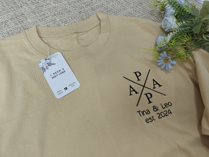 I Need A Diet Coke Custom Embroidered PAPA Est Year T-shirt with Kids Name