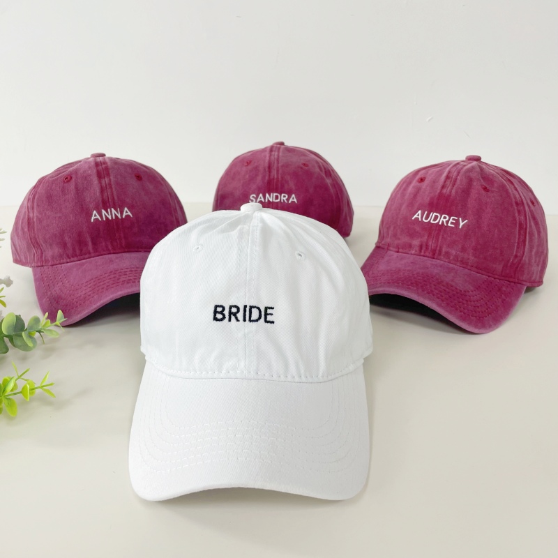 Custom Bachelorette Party Hats, Bridal Shower Hat, Bride Squad