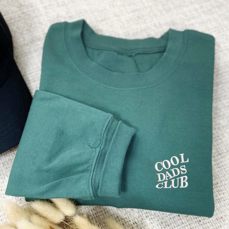 Custom Embroidered Cool Dad Club Sweatshirt 