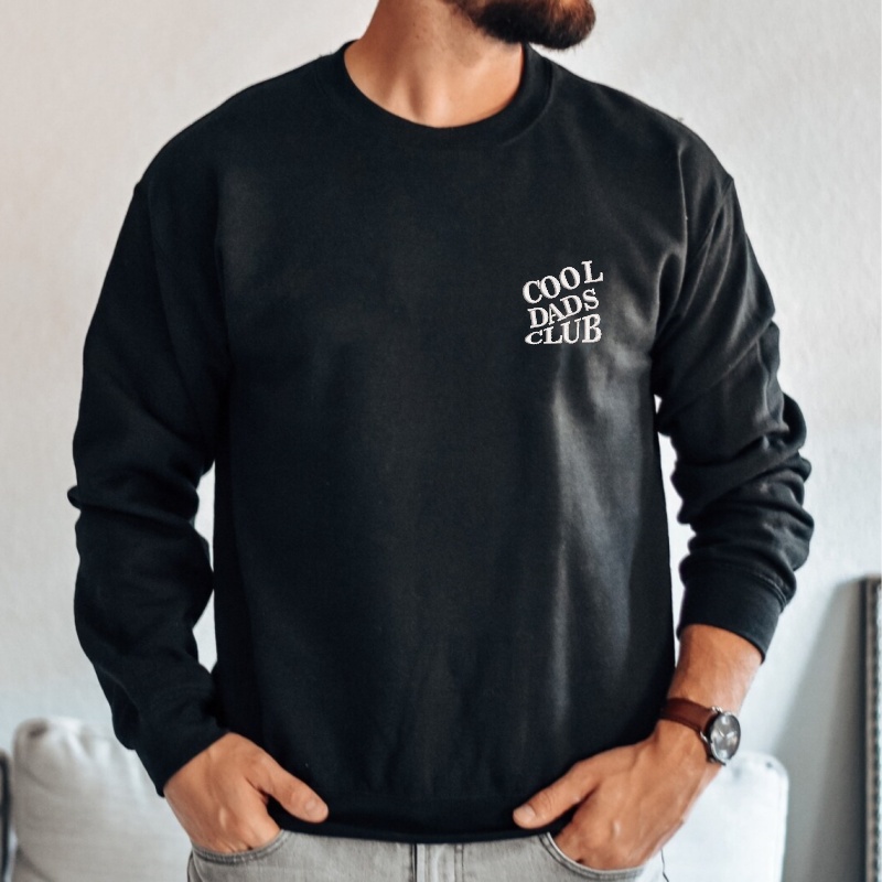 Custom Embroidered Cool Dad Club Sweatshirt 