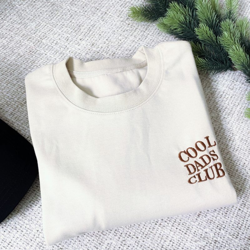 Custom Embroidered Cool Dad Club Sweatshirt 