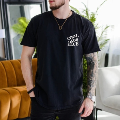 Custom Embroidered Cool Dad Club T-shirt