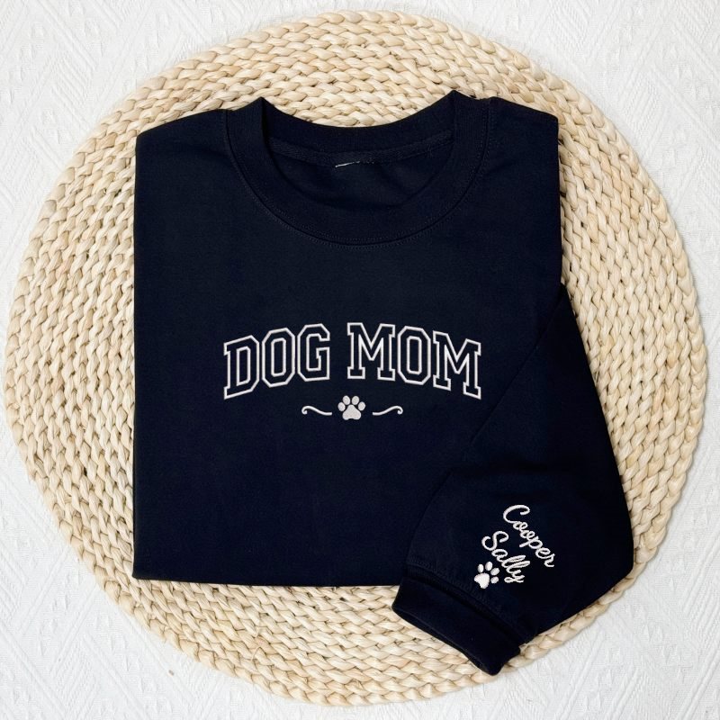 Custom Embroidered Dog Mama Sweatshirt