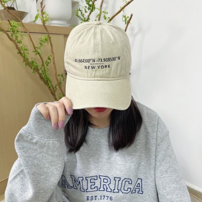 Custom Embroidered Hat with Your Favourite Location Coordinates