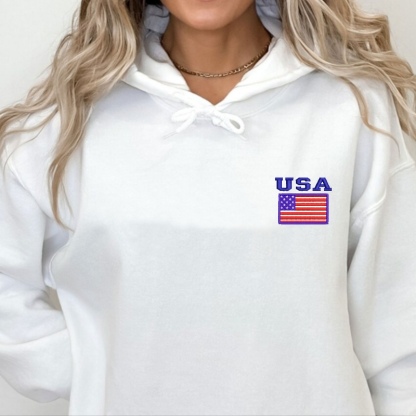 Custom Embroidered USA Sweatshirt