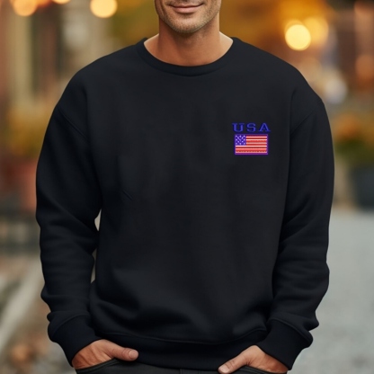 Custom Embroidered USA Sweatshirt