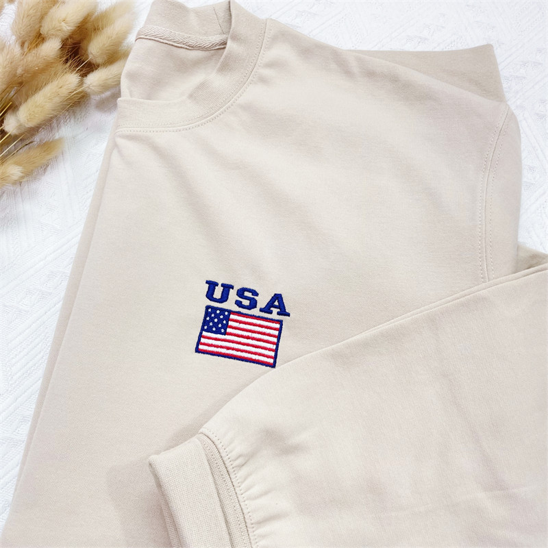 Custom Embroidered USA Sweatshirt