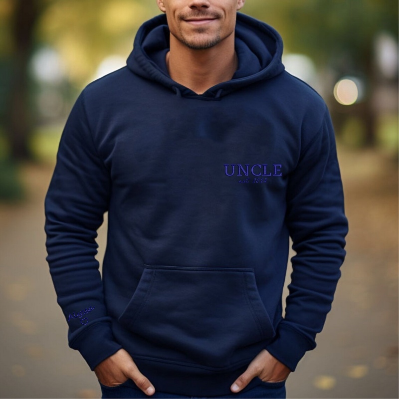 Custom Embroidered Uncle Sweatshirt, Uncle Gifts