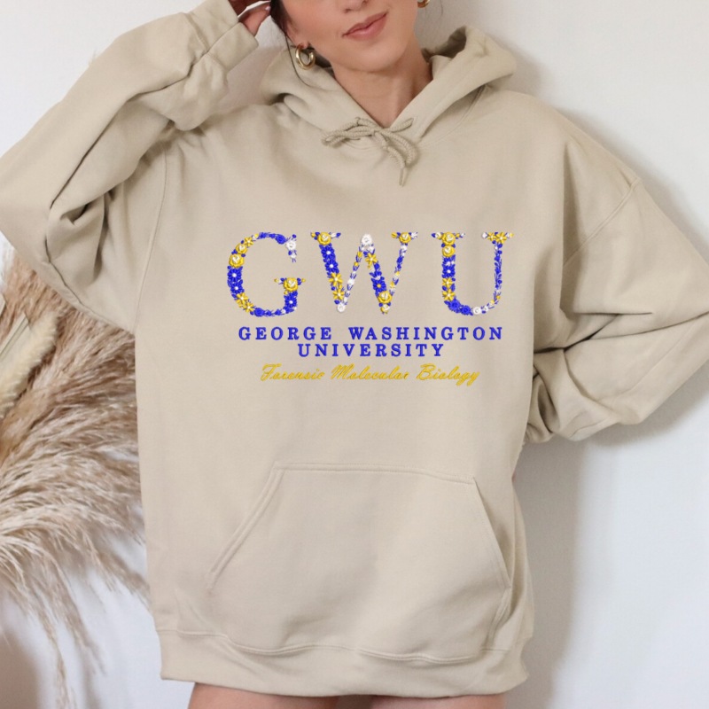 Custom Embroidered George Washington University Sweatshirt with Majors