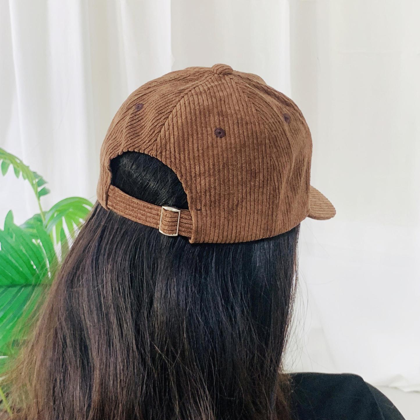 Embroidered Corduroy Hat,Bachelorette Party Hats,Sorority Gift,Custom Logo/Text Hats