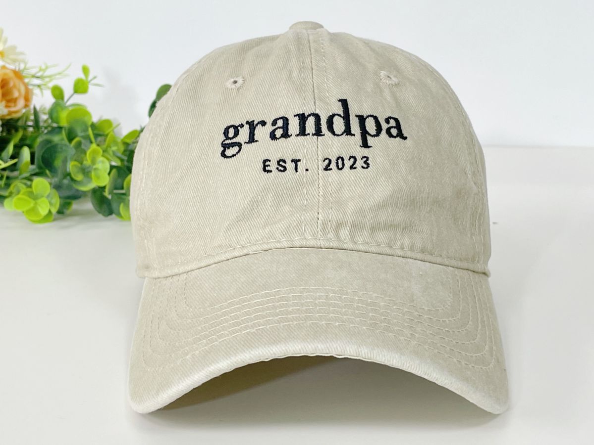 Custom Embroidered Grandpa Hat, Personalized Grandpa Gifts