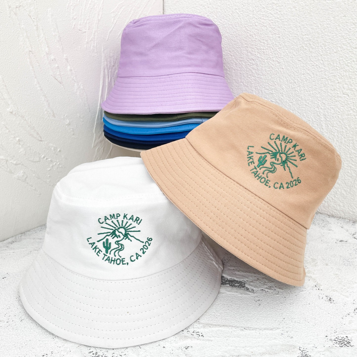 Embroidered Camp Bachelorette Bucket Hat，Personalized Bachelorette Party Hats，Bridal Party Gifts