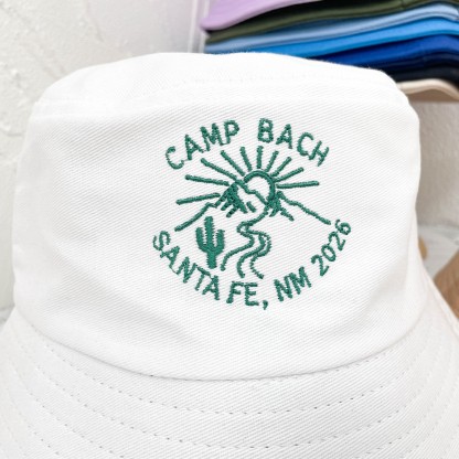 Embroidered Camp Bachelorette Bucket Hat，Personalized Bachelorette Party Hats，Bridal Party Gifts