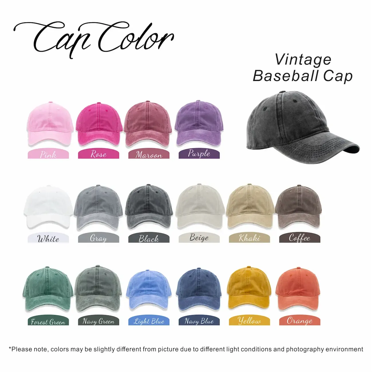 Custom Baseball Caps, Baseball Caps for Women, Men's Hats, Green Hat