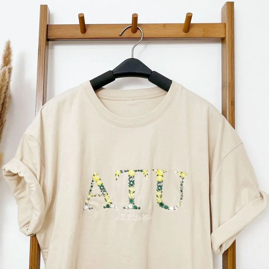 ATU Embroidered T-Shirt Custom Arkansas Tech Uni Tee
