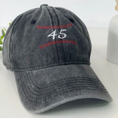 Custom Baseball Team Hats, Black Baseball Cap with Letter or Number