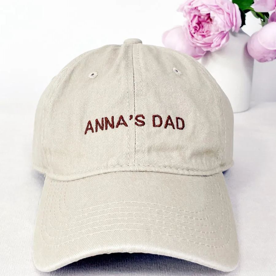 Personalized Mom and Dad Hats, Mom Hat, Girl Dad Hat, Happy Dad Hat