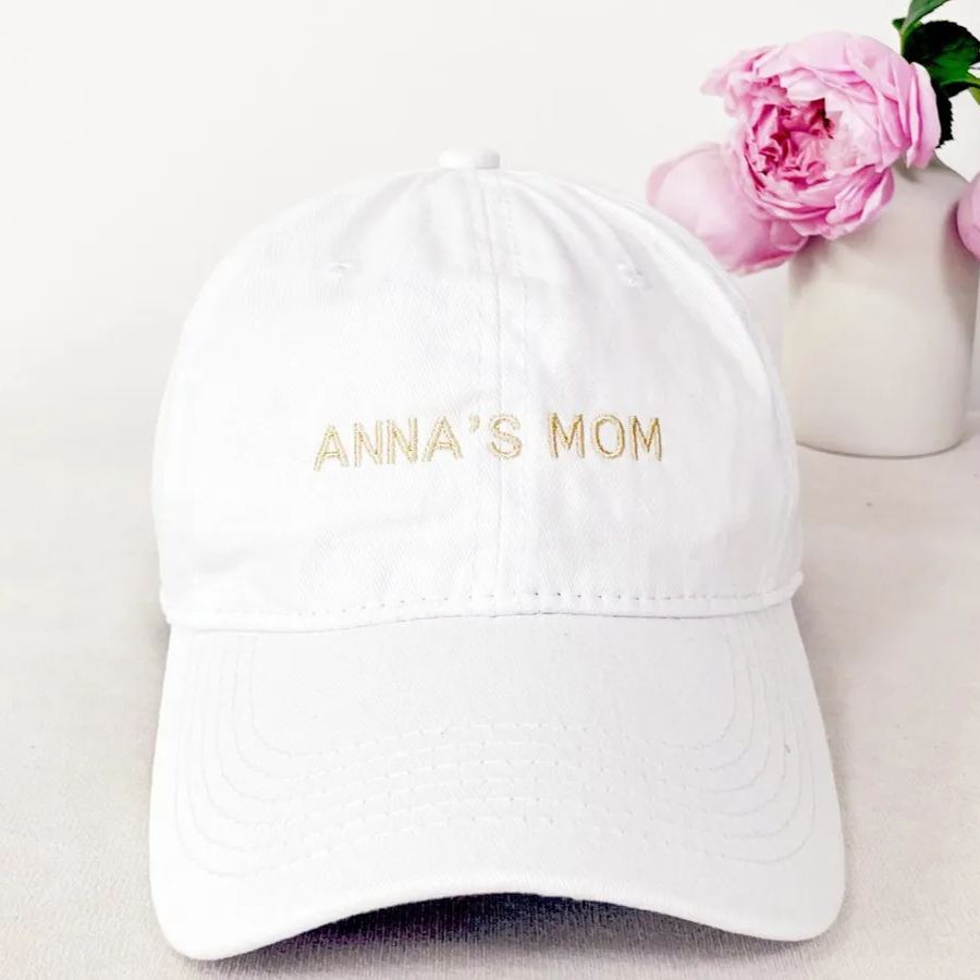 Personalized Mom and Dad Hats, Mom Hat, Girl Dad Hat, Happy Dad Hat
