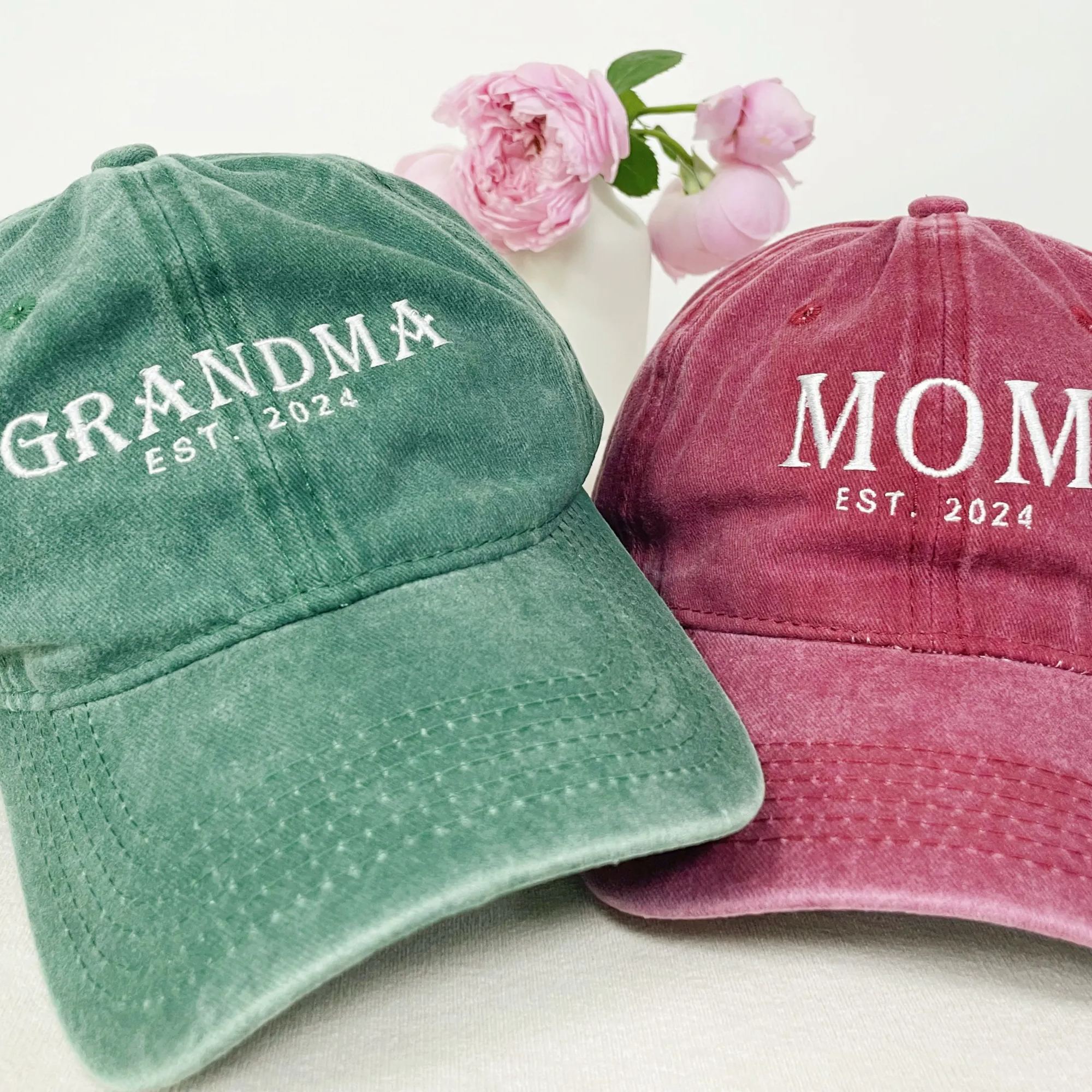 Custom Embroidered Black Dad Hat, Personalized Gifts for Dad