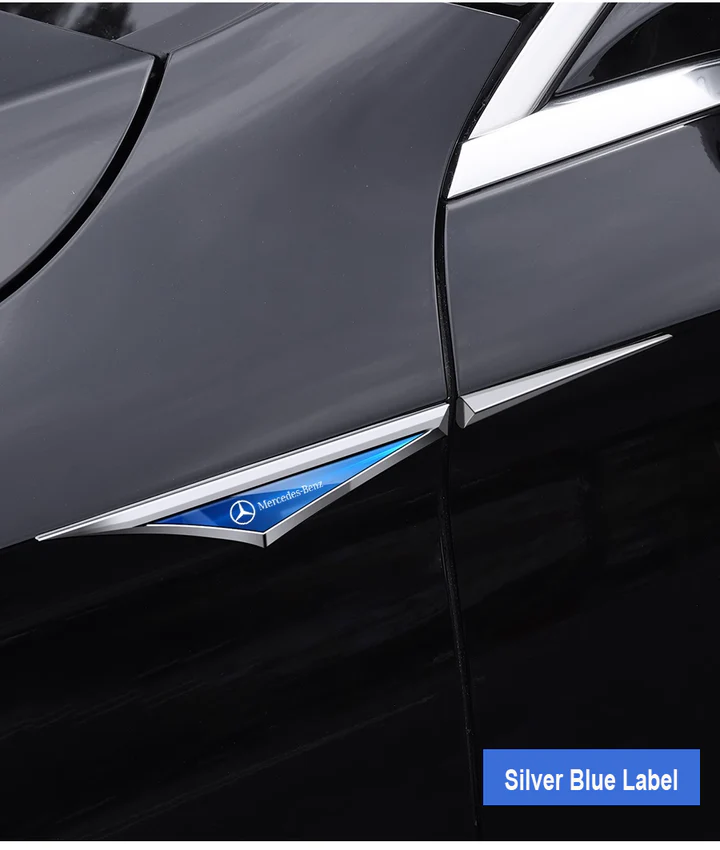 🔥Δημιουργικά Αυτοκόλλητα Αυτοκινήτου από Μεταλλικό Γαλβανισμένο Σχήμα✨2 τεμάχια✨