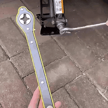 Έξυπνο κλειδί γενικής χρήσης + γρύλος (μακριά λαβή, περιστροφή 360° προς τα εμπρός και προς τα πίσω)