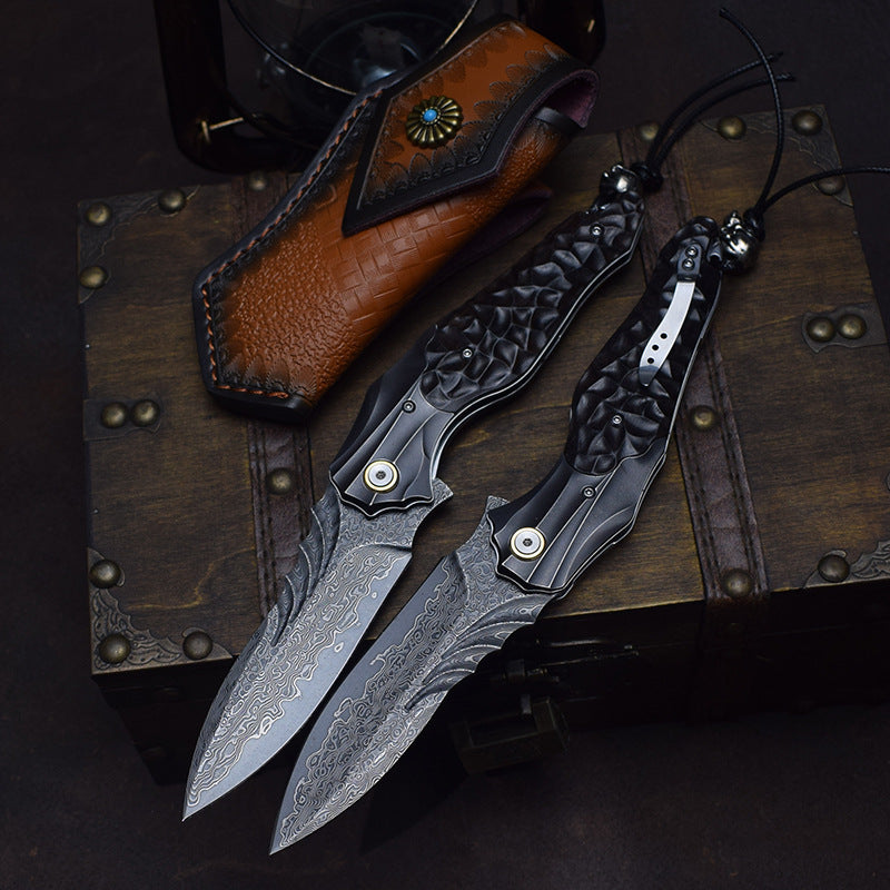 Devil's Soul | Σφυρήλατο μαχαίρι VG10 από ατσάλι της Δαμασκού