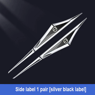 🔥Δημιουργικά Αυτοκόλλητα Αυτοκινήτου από Μεταλλικό Γαλβανισμένο Σχήμα✨2 τεμάχια✨