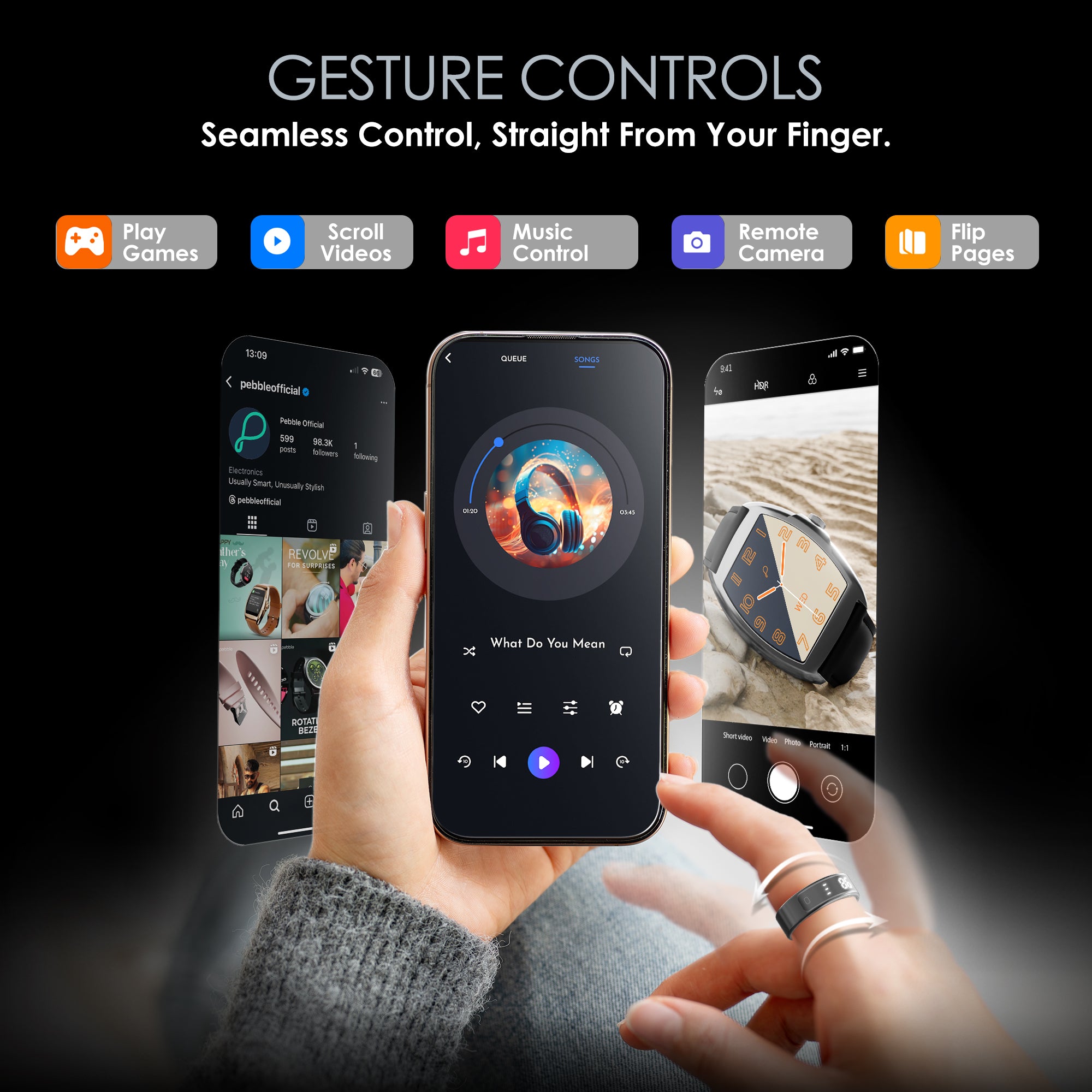 Ψηφιακή οθόνη, έλεγχος χειρονομιών, σχεδιασμός από ανοξείδωτο ατσάλι, παρακολούθηση ύπνου και υγείας, παρακολούθηση δραστηριότητας και μετρητής ψαλμών