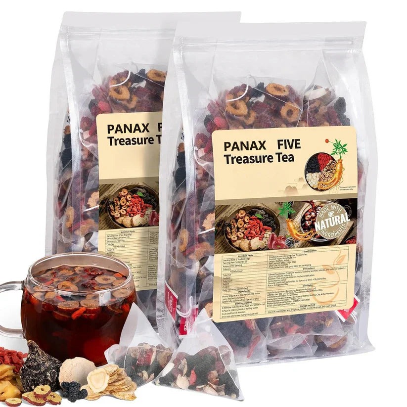 🌿 Τσάι από βότανα Panax και μουριά