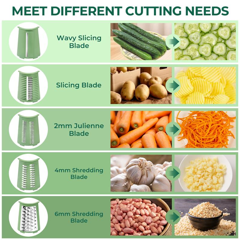 🧑‍🍳Κόφτης τροφίμων 5 σε 1