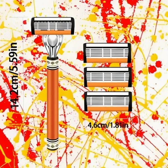 🔥24/48 τεμάχια Ανταλλακτικό ξυραφιού για άνδρες με λαβή