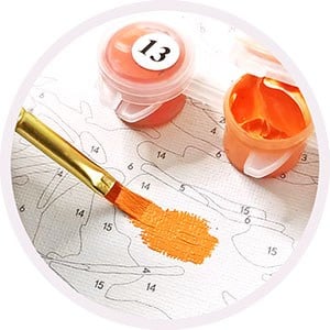 How to painting by numbers step 2