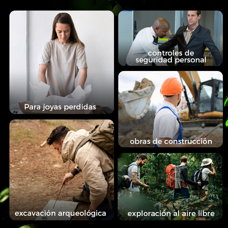 Φορητός ανιχνευτής μετάλλων 360° για χρυσό και κοσμήματα