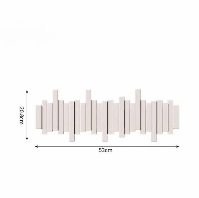 Ξύλινη κρεμάστρα ρούχων τοίχου 🎹Σχεδιασμός σε στυλ πλήκτρων πιάνου