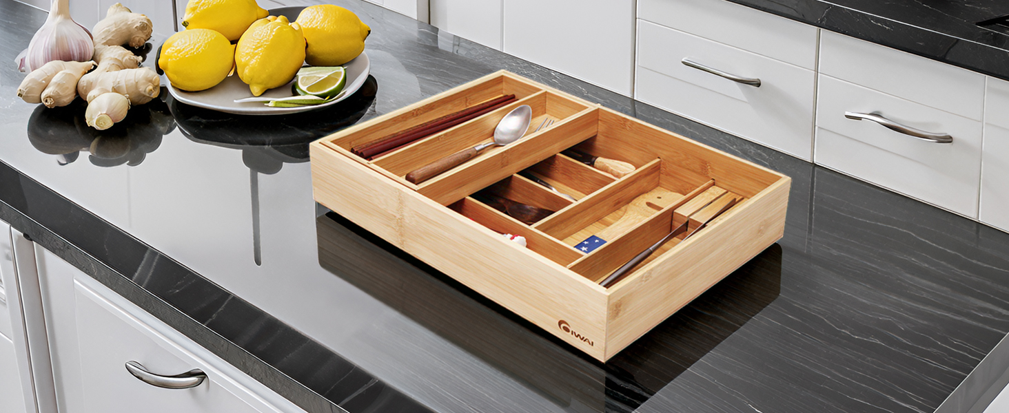 Kitchen Organizer, Utensil Silverware Organizer, Cutlery Tray