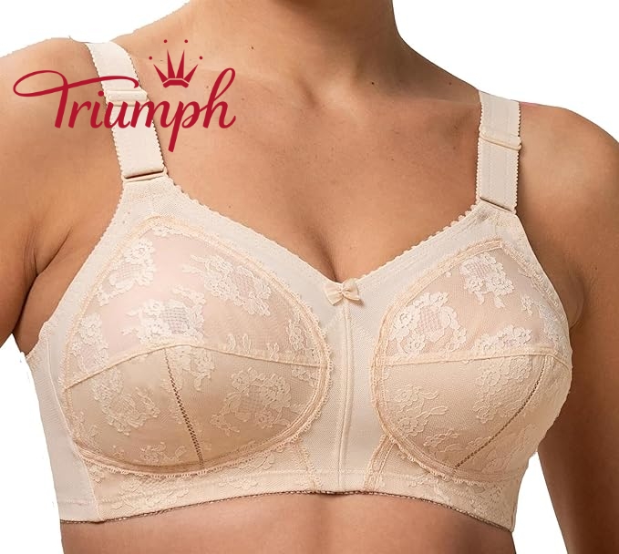 Triumph -3 τμχ🔥Γυναικείο καθημερινό δαντελένιο σουτιέν [75A-110E]