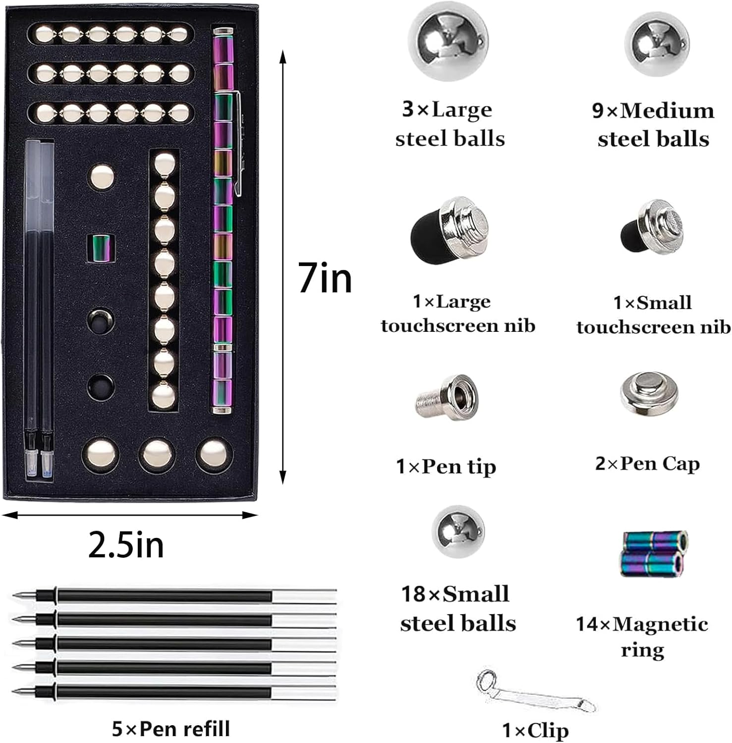 Μαγνητικό στυλό δακτύλου, μαγνητικό στυλό αποσυμπίεσης, στυλό παιχνιδιού δακτύλου