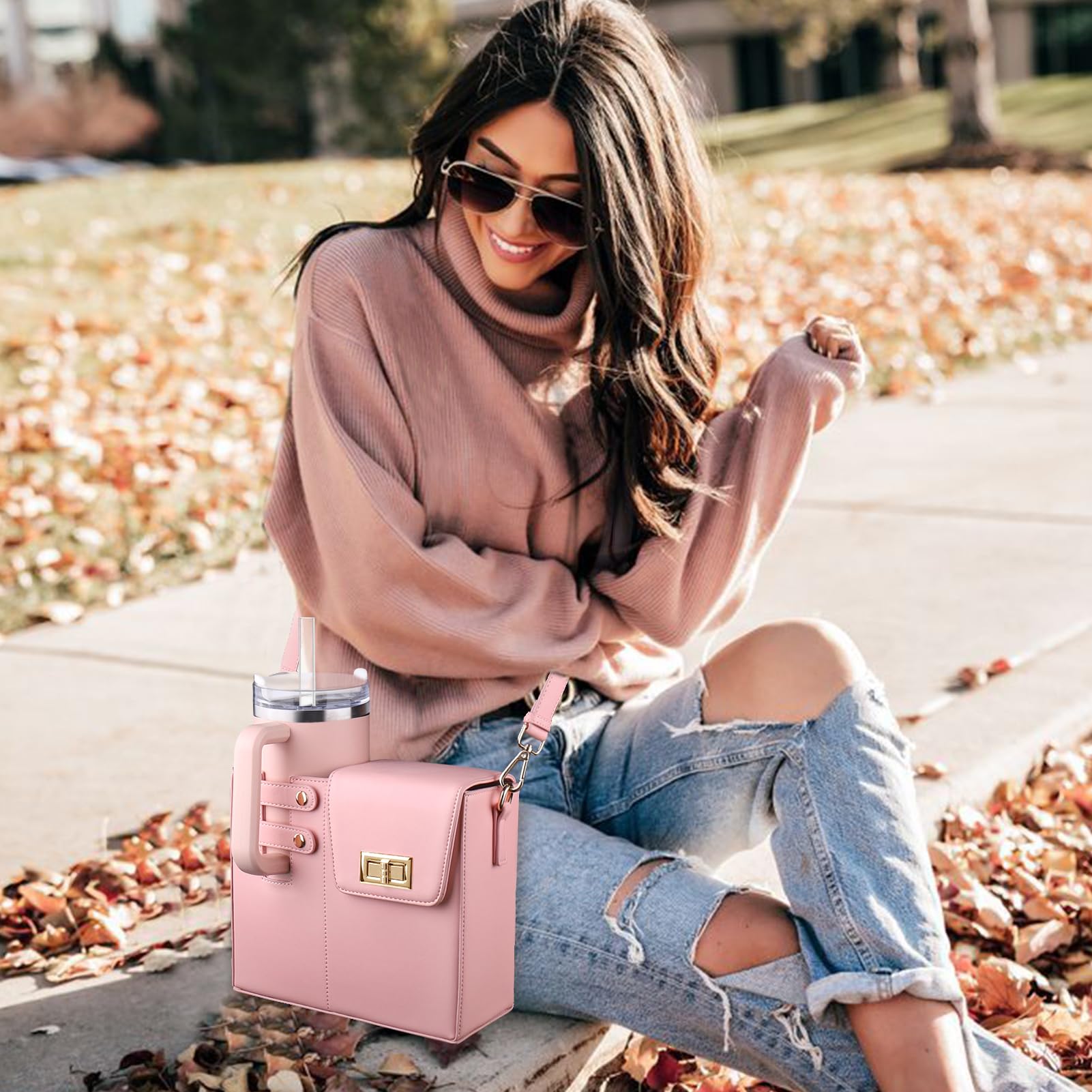 Alice – Μοντέρνα τσάντα ώμου με θήκη για αθλητικά μπουκάλια νερού