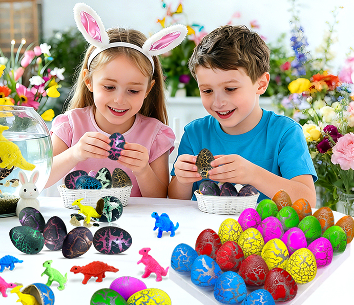 【🎁📿Δωρεάν Κολιέ με Τριαντάφυλλα🎁】✨ Εκκολαφθέντα και Αυγά Δεινοσαύρων που Μεγαλώνουν - Μαγική Πασχαλινή Διασκέδαση για Παιδιά 🐣🦖💫