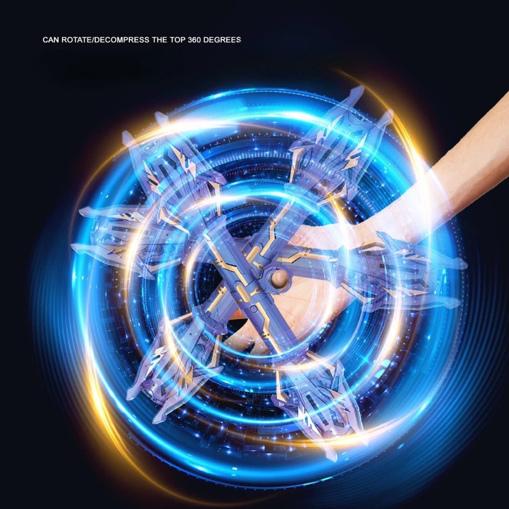 Περιστρεφόμενο Φωτόσπαθο Επτά Χρωμάτων Premium — Κλιμακωτό Φωτόσπαθο Cosplay για Παιδιά & Ενήλικες